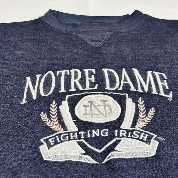Vintage Embroidered Notre Dame Fighting Irish Crewneck Sweater - Picture 4 of 8